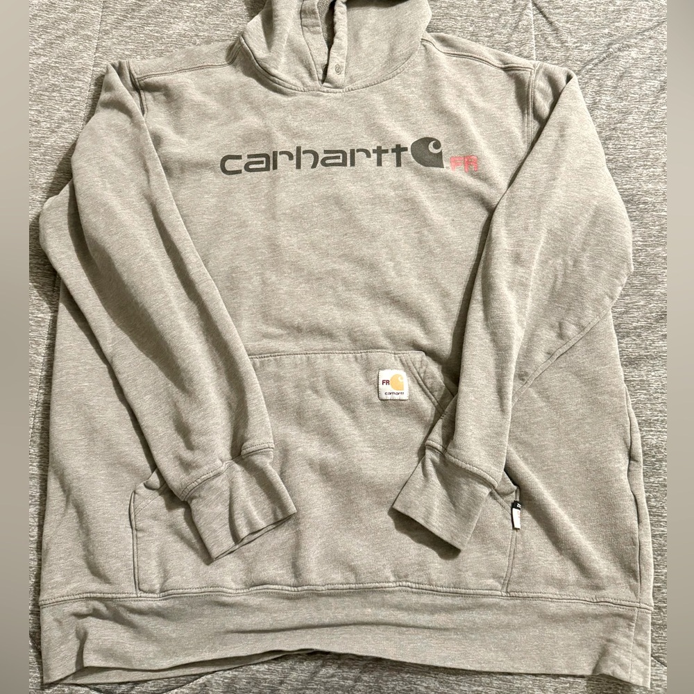 Gray carhartt FR hoodie